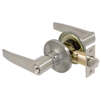 Lever Entrance Set Round Stainless Steel