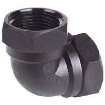 POLY SCREWED ELBOW 20MM
