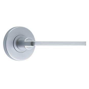 Lever Passage Set Square 65Mm Murano Brushed Satin Or Polished Chrome